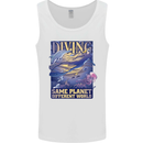 Diver Same Planet Different World Mens Vest Tank Top White