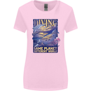 Diver Same Planet Different World Womens Wider Cut T-Shirt Light Pink