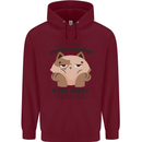 Do I Look Like a People Person Funny Cat Childrens Kids Hoodie Maroon