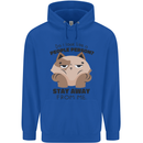 Do I Look Like a People Person Funny Cat Childrens Kids Hoodie Royal Blue