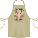 Do I Look Like a People Person Funny Cat Cotton Apron 100% Organic Khaki