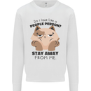 Do I Look Like a People Person Funny Cat Kids Sweatshirt Jumper White