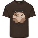 Do I Look Like a People Person Funny Cat Kids T-Shirt Childrens Chocolate