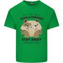 Do I Look Like a People Person Funny Cat Kids T-Shirt Childrens Irish Green