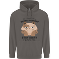 Do I Look Like a People Person Funny Cat Mens 80% Cotton Hoodie Charcoal
