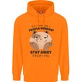 Do I Look Like a People Person Funny Cat Mens 80% Cotton Hoodie Orange