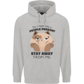 Do I Look Like a People Person Funny Cat Mens 80% Cotton Hoodie Sports Grey