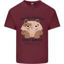 Do I Look Like a People Person Funny Cat Mens Cotton T-Shirt Tee Top Maroon