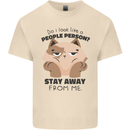Do I Look Like a People Person Funny Cat Mens Cotton T-Shirt Tee Top Natural