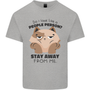 Do I Look Like a People Person Funny Cat Mens Cotton T-Shirt Tee Top Sports Grey