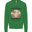 Do I Look Like a People Person Funny Cat Mens Sweatshirt Jumper Irish Green