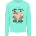 Do I Look Like a People Person Funny Cat Mens Sweatshirt Jumper Peppermint