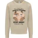 Do I Look Like a People Person Funny Cat Mens Sweatshirt Jumper Sand
