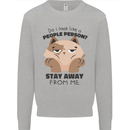 Do I Look Like a People Person Funny Cat Mens Sweatshirt Jumper Sports Grey