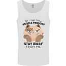 Do I Look Like a People Person Funny Cat Mens Vest Tank Top White