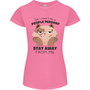Do I Look Like a People Person Funny Cat Womens Petite Cut T-Shirt Azalea