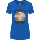 Do I Look Like a People Person Funny Cat Womens Wider Cut T-Shirt Royal Blue