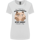 Do I Look Like a People Person Funny Cat Womens Wider Cut T-Shirt White