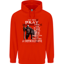 Do Not Pray Knights Templar St Georges Day Childrens Kids Hoodie Bright Red
