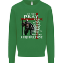 Do Not Pray Knights Templar St Georges Day Kids Sweatshirt Jumper Irish Green
