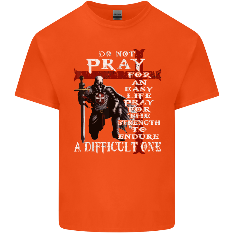 Do Not Pray Knights Templar St Georges Day Kids T-Shirt Childrens Orange