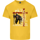 Do Not Pray Knights Templar St Georges Day Kids T-Shirt Childrens Yellow