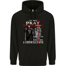 Do Not Pray Knights Templar St Georges Day Mens 80% Cotton Hoodie Black