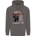 Do Not Pray Knights Templar St Georges Day Mens 80% Cotton Hoodie Charcoal