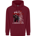 Do Not Pray Knights Templar St Georges Day Mens 80% Cotton Hoodie Maroon