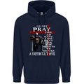 Do Not Pray Knights Templar St Georges Day Mens 80% Cotton Hoodie Navy Blue
