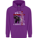 Do Not Pray Knights Templar St Georges Day Mens 80% Cotton Hoodie Purple
