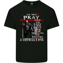 Do Not Pray Knights Templar St Georges Day Mens Cotton T-Shirt Tee Top Black