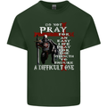 Do Not Pray Knights Templar St Georges Day Mens Cotton T-Shirt Tee Top Forest Green