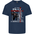 Do Not Pray Knights Templar St Georges Day Mens Cotton T-Shirt Tee Top Navy Blue