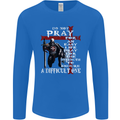 Do Not Pray Knights Templar St Georges Day Mens Long Sleeve T-Shirt Royal Blue