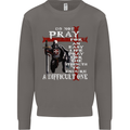 Do Not Pray Knights Templar St Georges Day Mens Sweatshirt Jumper Charcoal