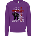Do Not Pray Knights Templar St Georges Day Mens Sweatshirt Jumper Purple