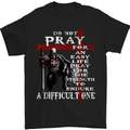 Do Not Pray Knights Templar St Georges Day Mens T-Shirt Cotton Gildan Black
