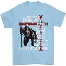 Do Not Pray Knights Templar St Georges Day Mens T-Shirt Cotton Gildan Light Blue