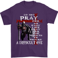Do Not Pray Knights Templar St Georges Day Mens T-Shirt Cotton Gildan Purple