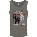 Do Not Pray Knights Templar St Georges Day Mens Vest Tank Top Charcoal