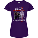 Do Not Pray Knights Templar St Georges Day Womens Petite Cut T-Shirt Purple