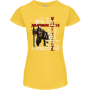 Do Not Pray Knights Templar St Georges Day Womens Petite Cut T-Shirt Yellow