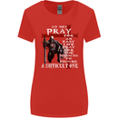 Do Not Pray Knights Templar St Georges Day Womens Wider Cut T-Shirt Red