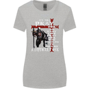 Do Not Pray Knights Templar St Georges Day Womens Wider Cut T-Shirt Sports Grey