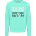 Do Not Read the Next Sentence Offensive Mens Sweatshirt Jumper Peppermint
