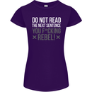 Do Not Read the Next Sentence Offensive Womens Petite Cut T-Shirt Purple