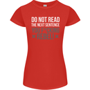 Do Not Read the Next Sentence Offensive Womens Petite Cut T-Shirt Red