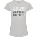 Do Not Read the Next Sentence Offensive Womens Petite Cut T-Shirt Sports Grey