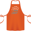 Do Your Squats Drink Water Gym Training Top Cotton Apron 100% Organic Orange